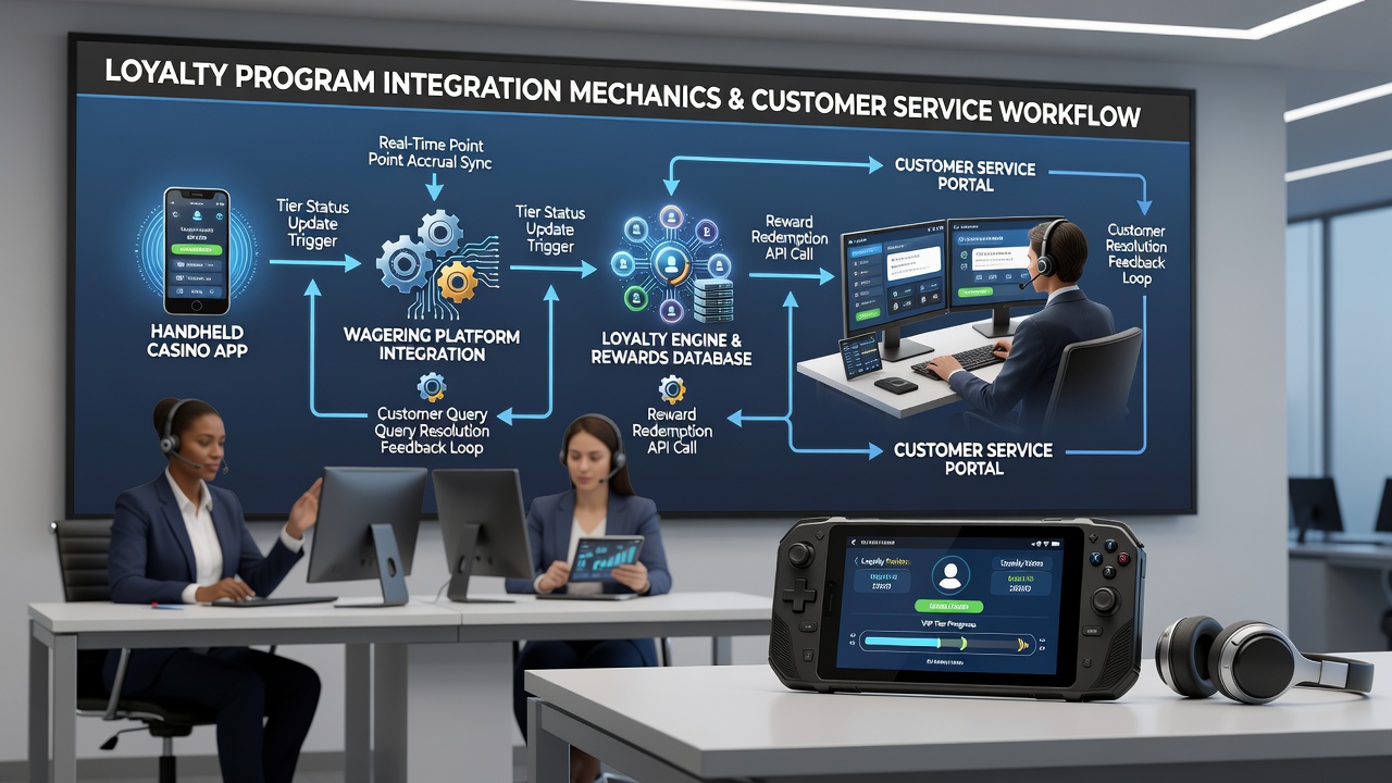 Support agent using integrated system to adjust loyalty rewards in a wagering app