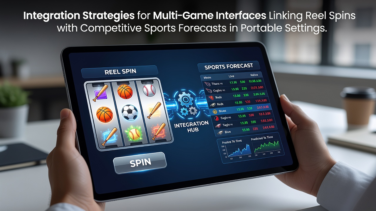 Mobile device displaying integrated slot reel and sports forecast interface with real-time data overlays