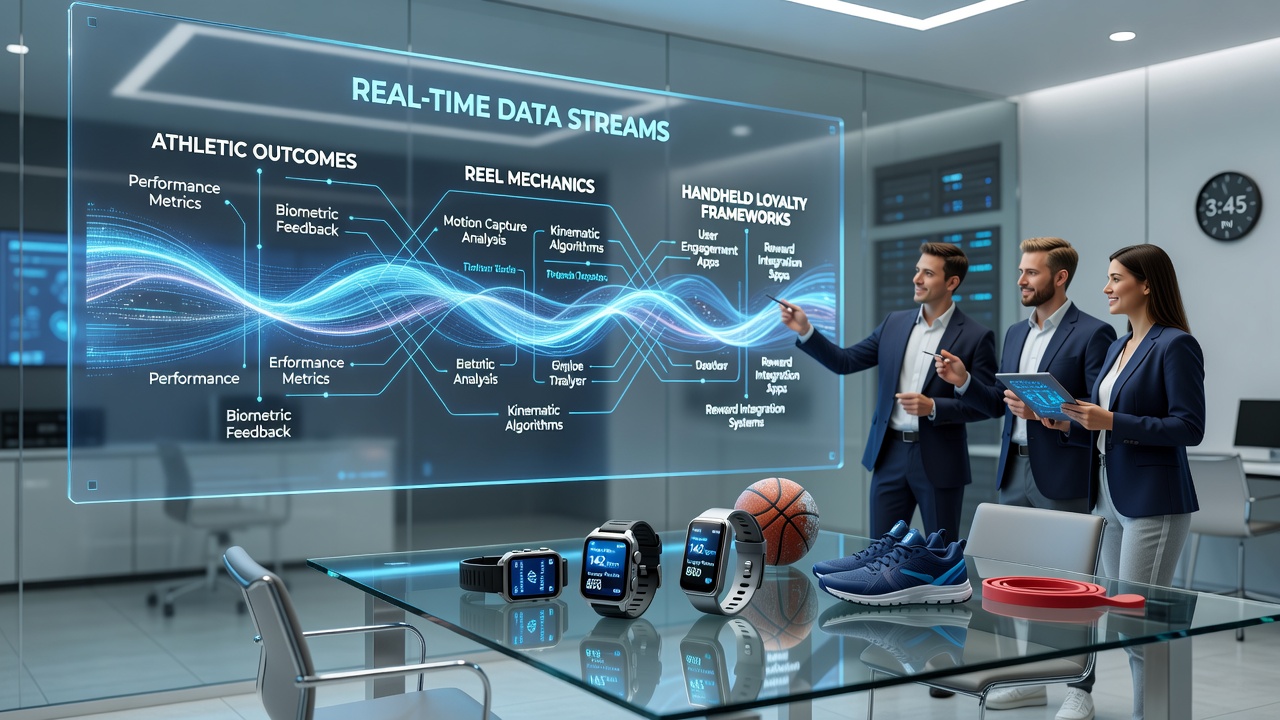 Mobile app interface displaying synchronized sports data streams influencing slot reel outcomes in loyalty programs
