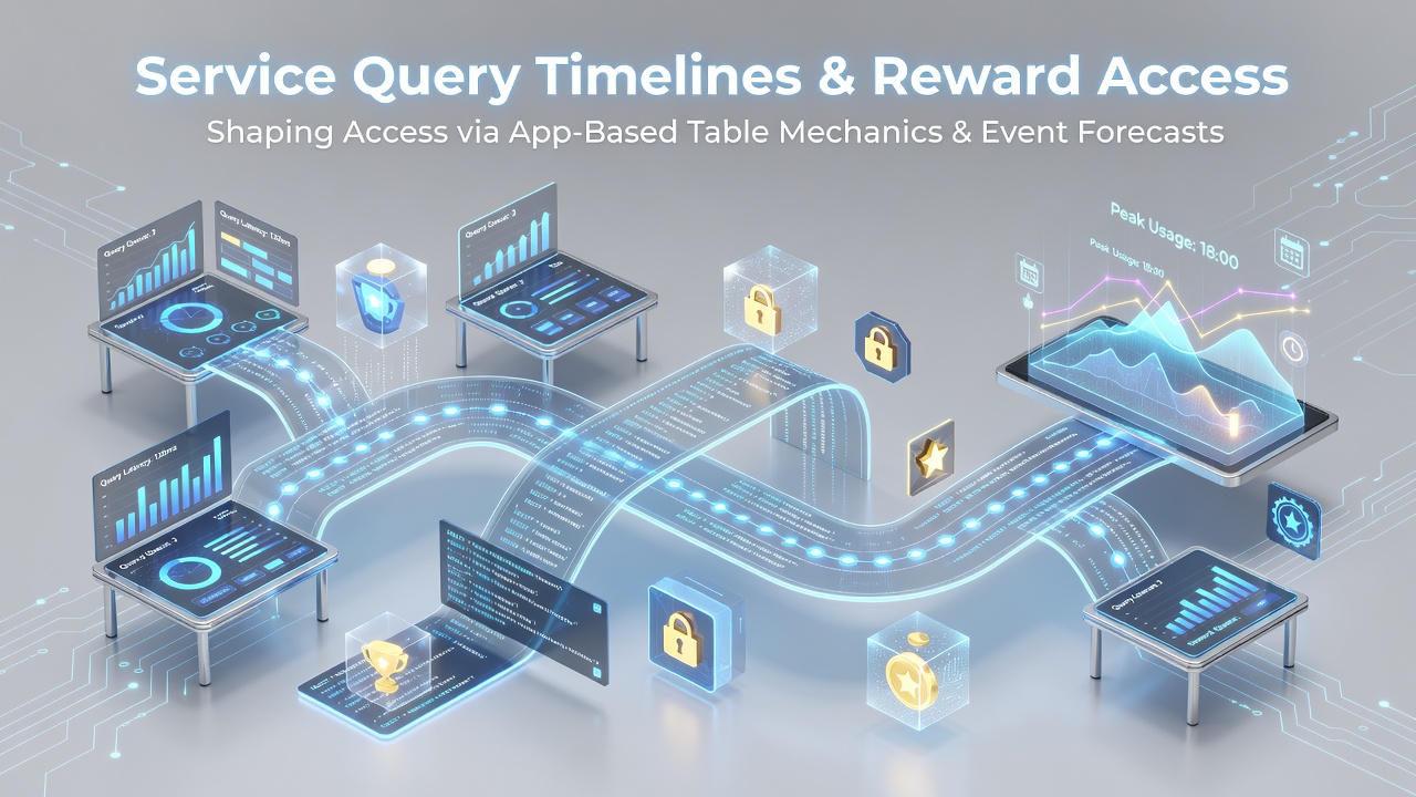 Mobile app interface displaying table game mechanics alongside service query response indicators